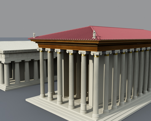 ricostruzione del Tempio ionico di Siracusa
