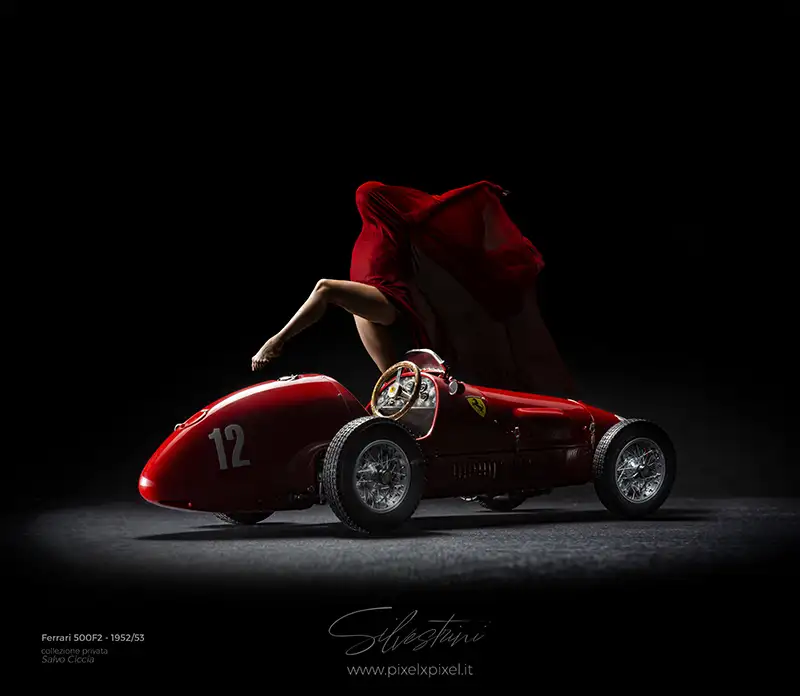 Fotografia auto storica Ferrari 500 F2